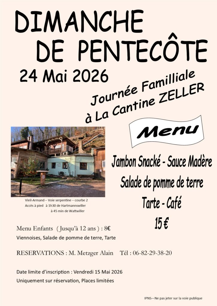 Affiche fête Pentecôte 2026